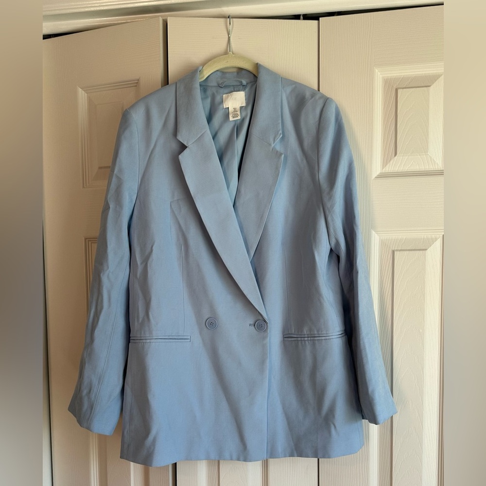 H&M Light Blue Blazer